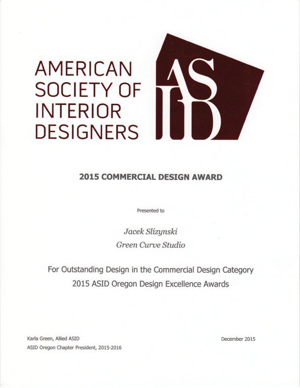 ASID_2015-Commercial-Design-Award  Green Curve Studio